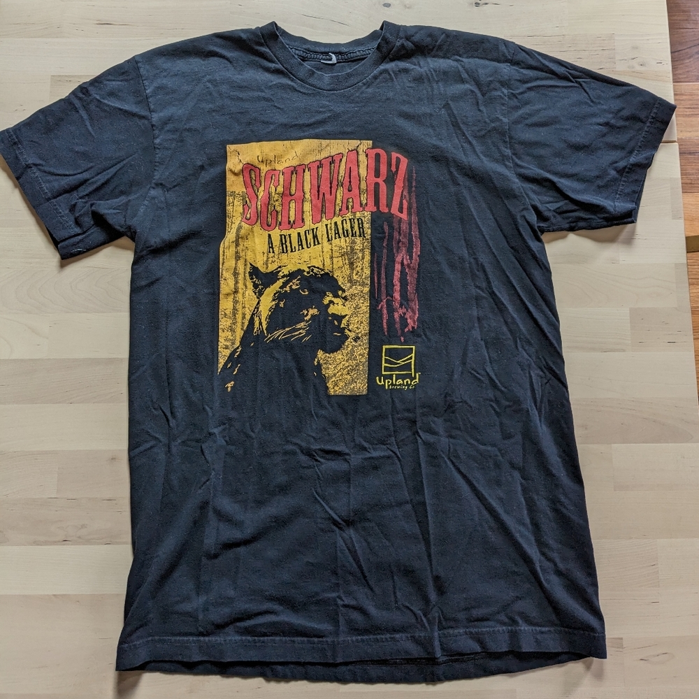 Upland Brewing Schwarz Black Lager Panther Tee Men's M